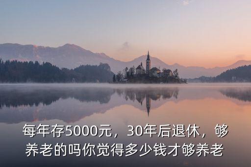 每年存5000元，30年后退休，夠養老的嗎你覺得多少錢才夠養老