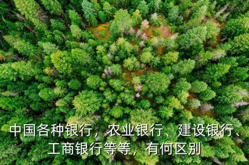 工商銀行和農業銀行有什么區別,工商銀行等等