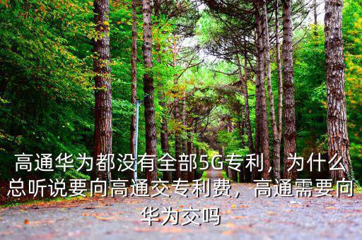 高通華為都沒有全部5G專利，為什么總聽說要向高通交專利費，高通需要向華為交嗎