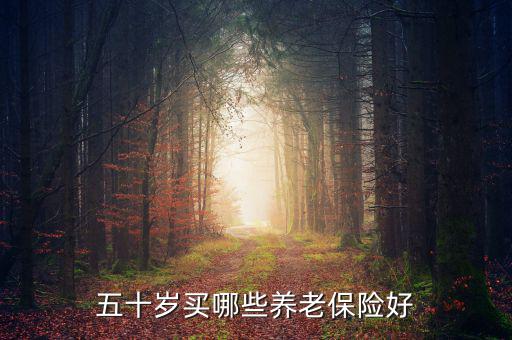五十歲買哪些養老保險好