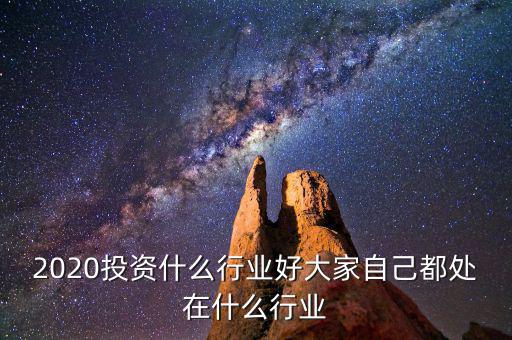2020投資什么行業好大家自己都處在什么行業
