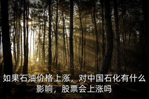 如果石油價格上漲，對中國石化有什么影響，股票會上漲嗎