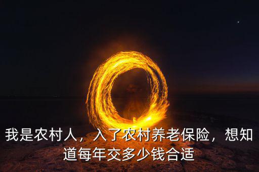 養老保險交多少合適,農民養老保險交多少合適