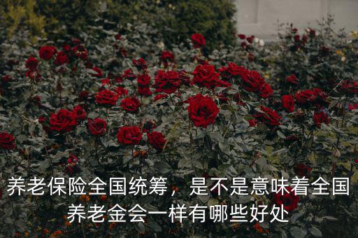 全國統籌后養老金能漲多少,養老保險全國統籌后