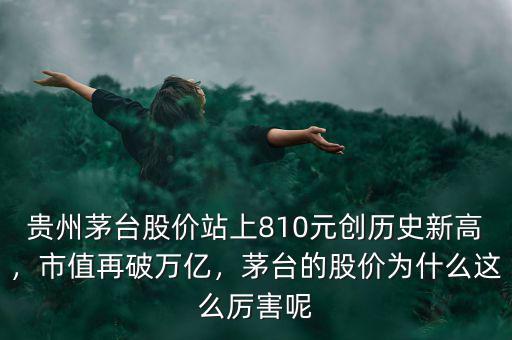 貴州茅臺股價站上810元創歷史新高，市值再破萬億，茅臺的股價為什么這么厲害呢