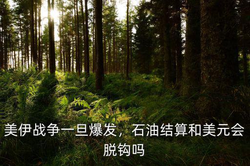 美伊戰爭一旦爆發，石油結算和美元會脫鉤嗎