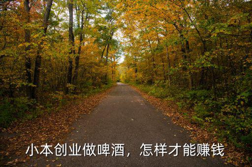 小本創業做啤酒，怎樣才能賺錢