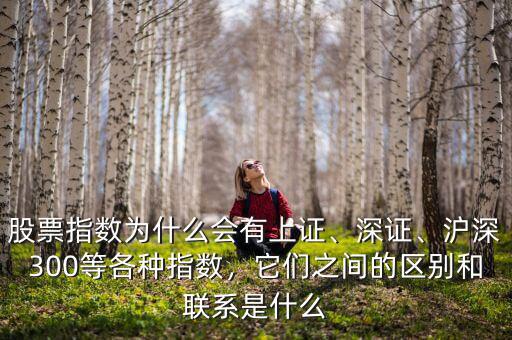 股票指數為什么會有上證、深證、滬深300等各種指數，它們之間的區別和聯系是什么