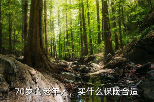70歲的老年人，買什么保險合適