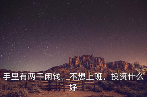 手里有兩千閑錢，不想上班，投資什么好