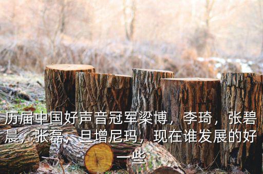 歷屆中國好聲音冠軍梁博，李琦，張碧晨，張磊，旦增尼瑪，現在誰發展的好一些