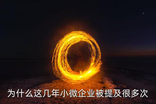 為什么這幾年小微企業被提及很多次