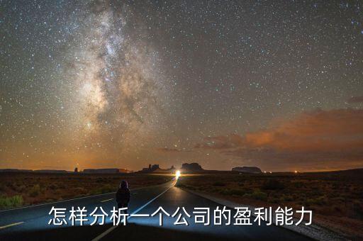 上市企業盈利能力分析怎么,怎樣分析上市公司的盈利能力