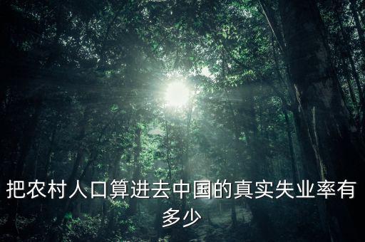 我國失業率怎么計算的,統計失業率時