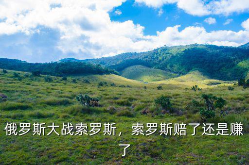 索羅斯有多少錢,俄羅斯大戰索羅斯