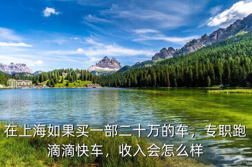 在上海如果買一部二十萬的車，專職跑滴滴快車，收入會怎么樣