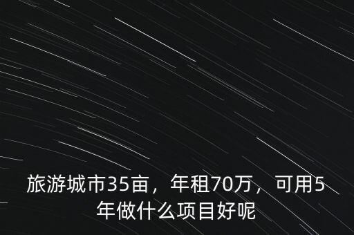 旅游城市35畝，年租70萬(wàn)，可用5年做什么項(xiàng)目好呢