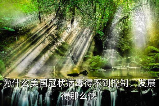 為什么美國冠狀病毒得不到控制，發展得那么快