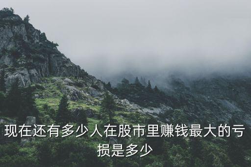 股票虧損多少,現在還有多少人在股市里賺錢