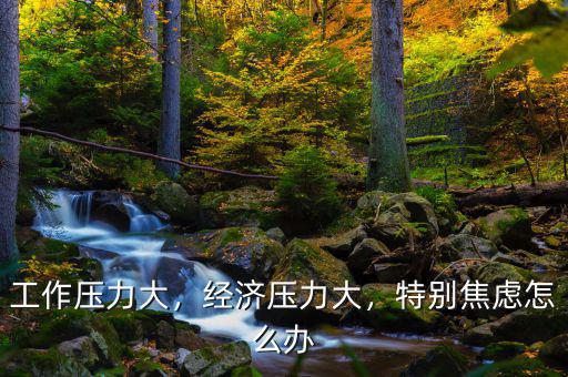 工作壓力大，經(jīng)濟(jì)壓力大，特別焦慮怎么辦