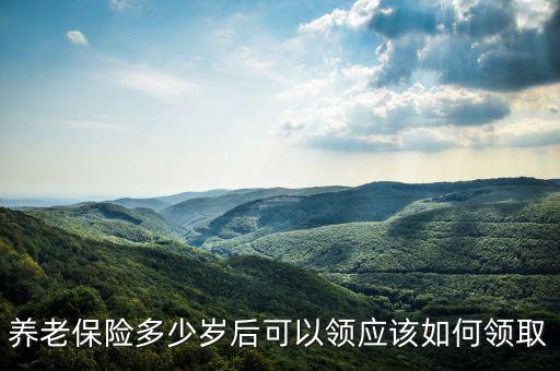 養老保險多少歲后可以領應該如何領取