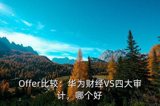 華為財經是什么,華為財經VS四大審計