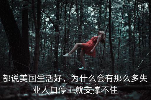 都說美國生活好，為什么會有那么多失業人口停工就支撐不住