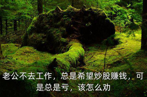 老公不去工作，總是希望炒股賺錢，可是總是虧，該怎么勸