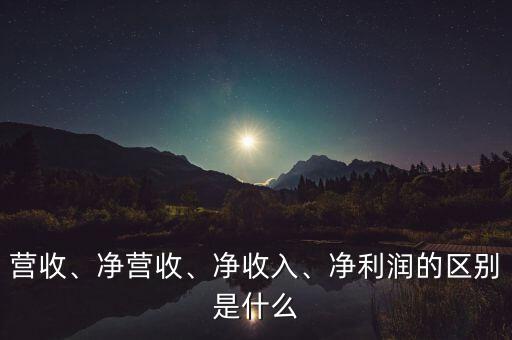 凈利潤是什么,凈利潤的區別是什么
