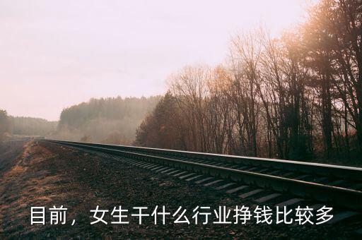 目前，女生干什么行業掙錢比較多