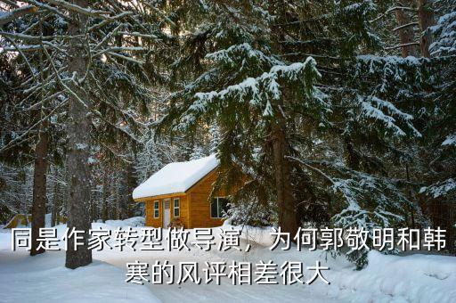 韓寒為什么轉型,同是作家轉型做導演