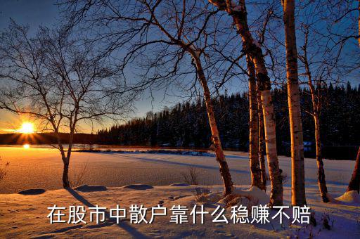 股市中買什么品種產品只賺不賠,才能只賺不賠