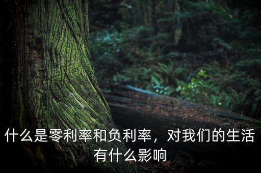 零利率和低利率有什么區別產品,什么是零利率和負利率