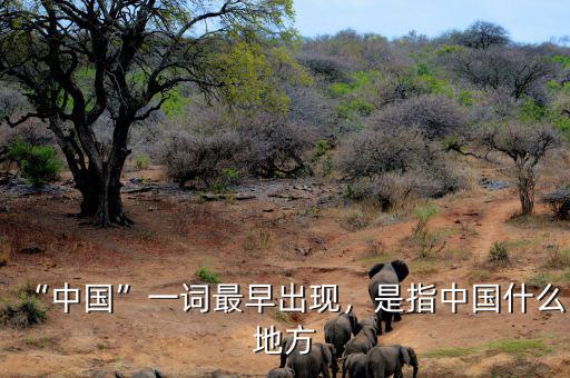 “中國”一詞最早出現(xiàn)，是指中國什么地方
