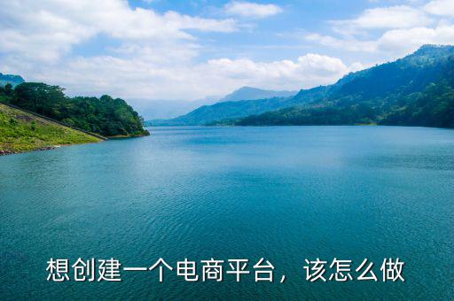 怎么做平臺,想創建一個電商平臺