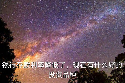 有什么好的投資,現在有什么好的投資品種