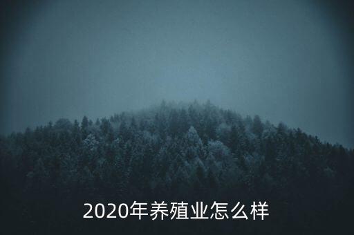 2020年養殖業怎么樣