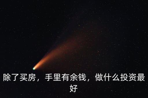 除了買房，手里有余錢，做什么投資最好