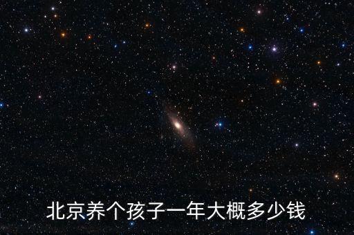 北京養孩子多少錢嗎,一年需要花多少錢