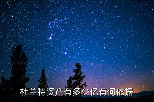 杜蘭特資產有多少億有何依據