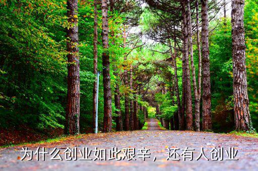 創業為什么,為什么創業如此艱辛