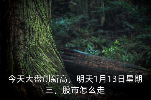 今天大盤創新高，明天1月13日星期三，股市怎么走