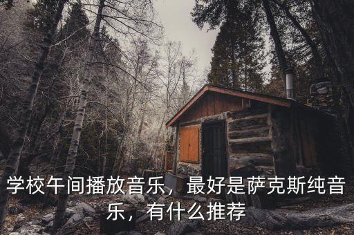 學校午間播放音樂，最好是薩克斯純音樂，有什么推薦