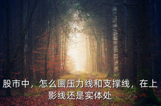 股市中，怎么畫壓力線和支撐線，在上影線還是實(shí)體處