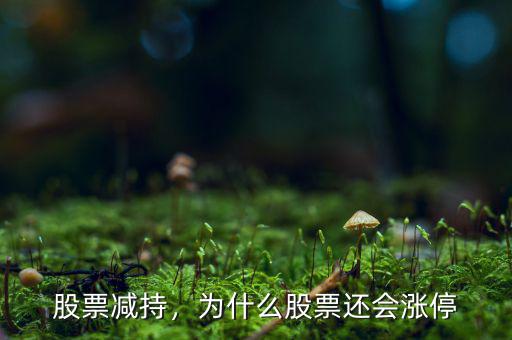 股票減持，為什么股票還會漲停