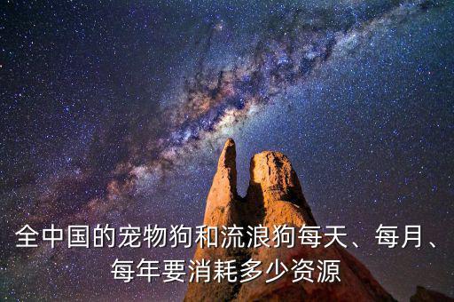 全中國的寵物狗和流浪狗每天、每月、每年要消耗多少資源