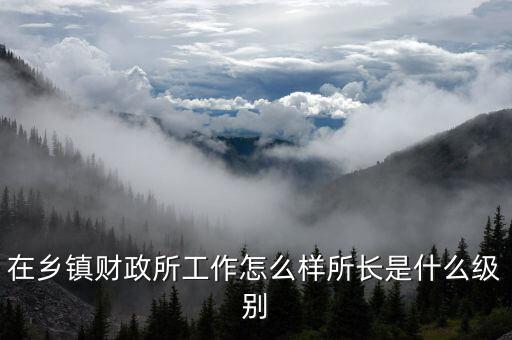 在鄉鎮財政所工作怎么樣所長是什么級別