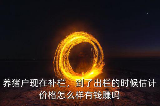 養(yǎng)豬戶現(xiàn)在補(bǔ)欄，到了出欄的時(shí)候估計(jì)價(jià)格怎么樣有錢賺嗎