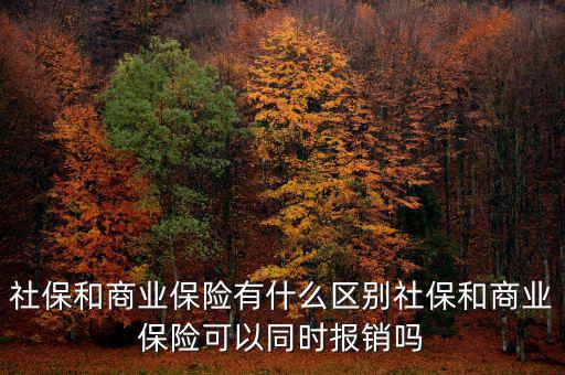 社保和商業保險有什么區別社保和商業保險可以同時報銷嗎