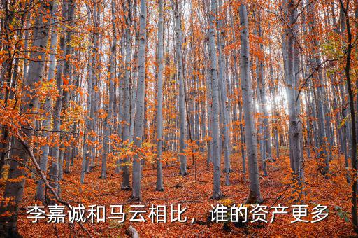 李嘉誠和馬云相比，誰的資產更多